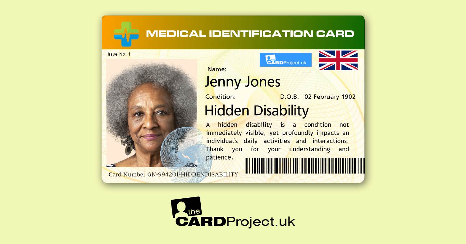 Hidden Disability Prem Photo Medical ID Card
